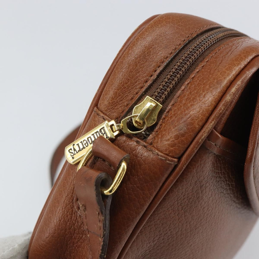 Burberry Vintage Shoulder Bag Leather Brown Leather Shoulder Bag