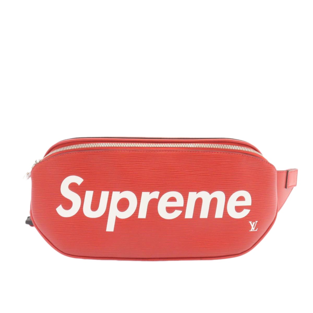Louis Vuitton Louis Vuitton X Supreme Waist Bag Epi Leather Red Leather Bag