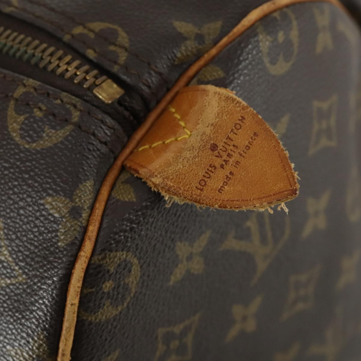 Louis Vuitton Keepall Bag Monogram Canvas Brown Canvas Travel Bag