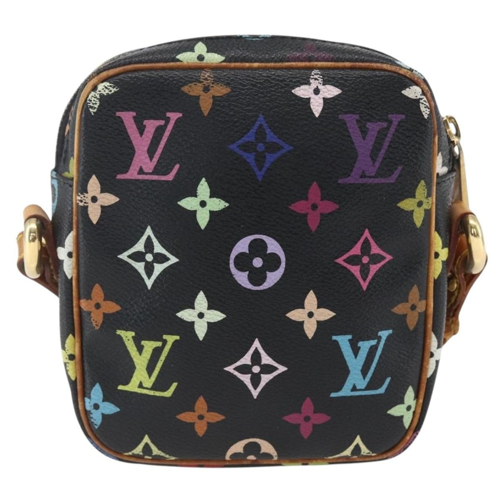 Louis Vuitton Rift Handbag Monogram Multicolor Black Canvas Shoulder Bag