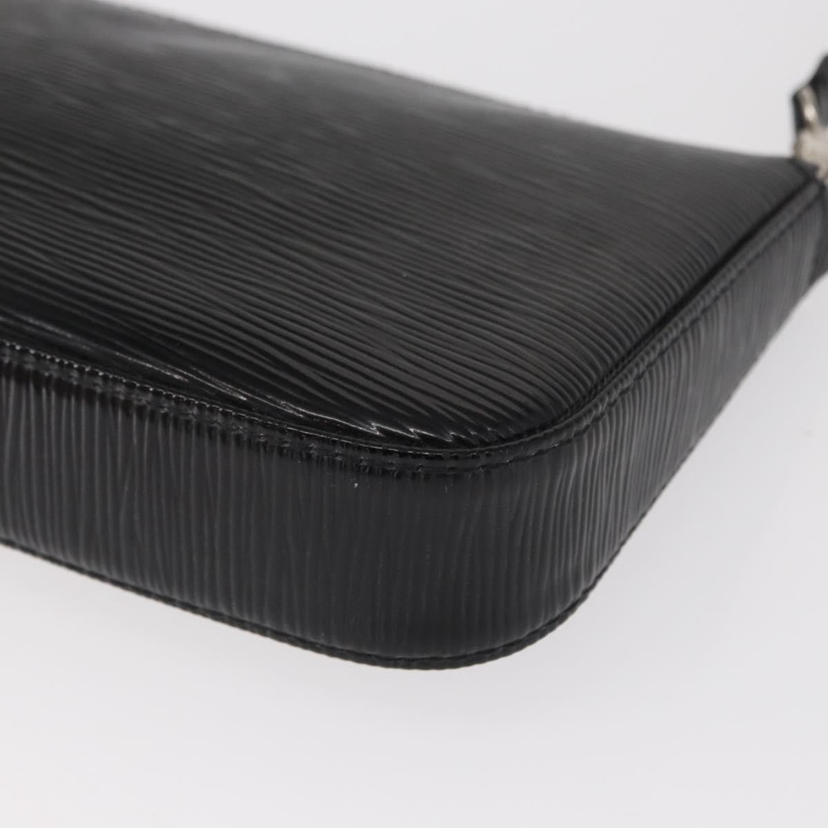 Louis Vuitton Pochette Accessoires Nm Electric Epi Leather Black Leather Clutche & Pouche Bag