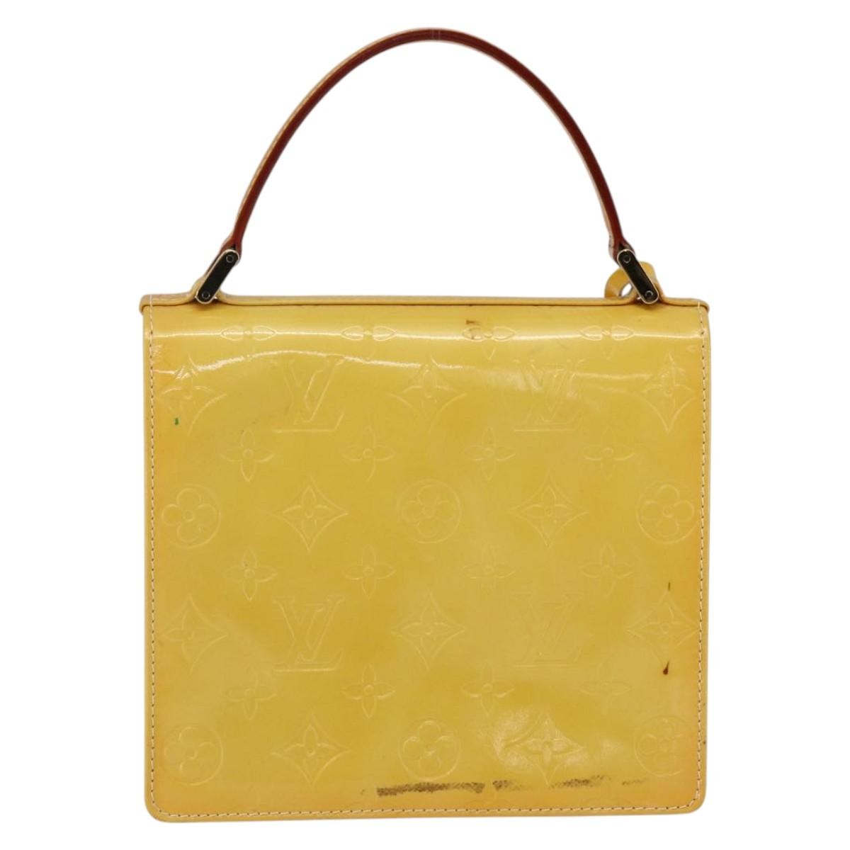 Louis Vuitton Spring Street Nm Handbag Patent Leather Yellow Patent_Leather Handbag