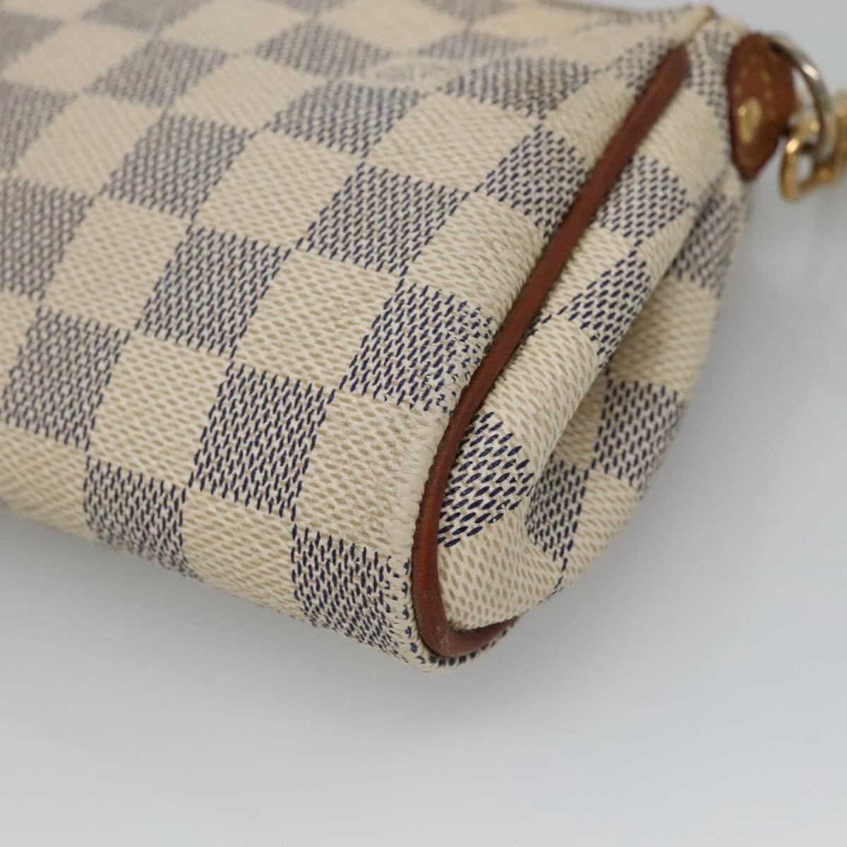 Louis Vuitton Eva Handbag Damier Beige Canvas Shoulder Bag