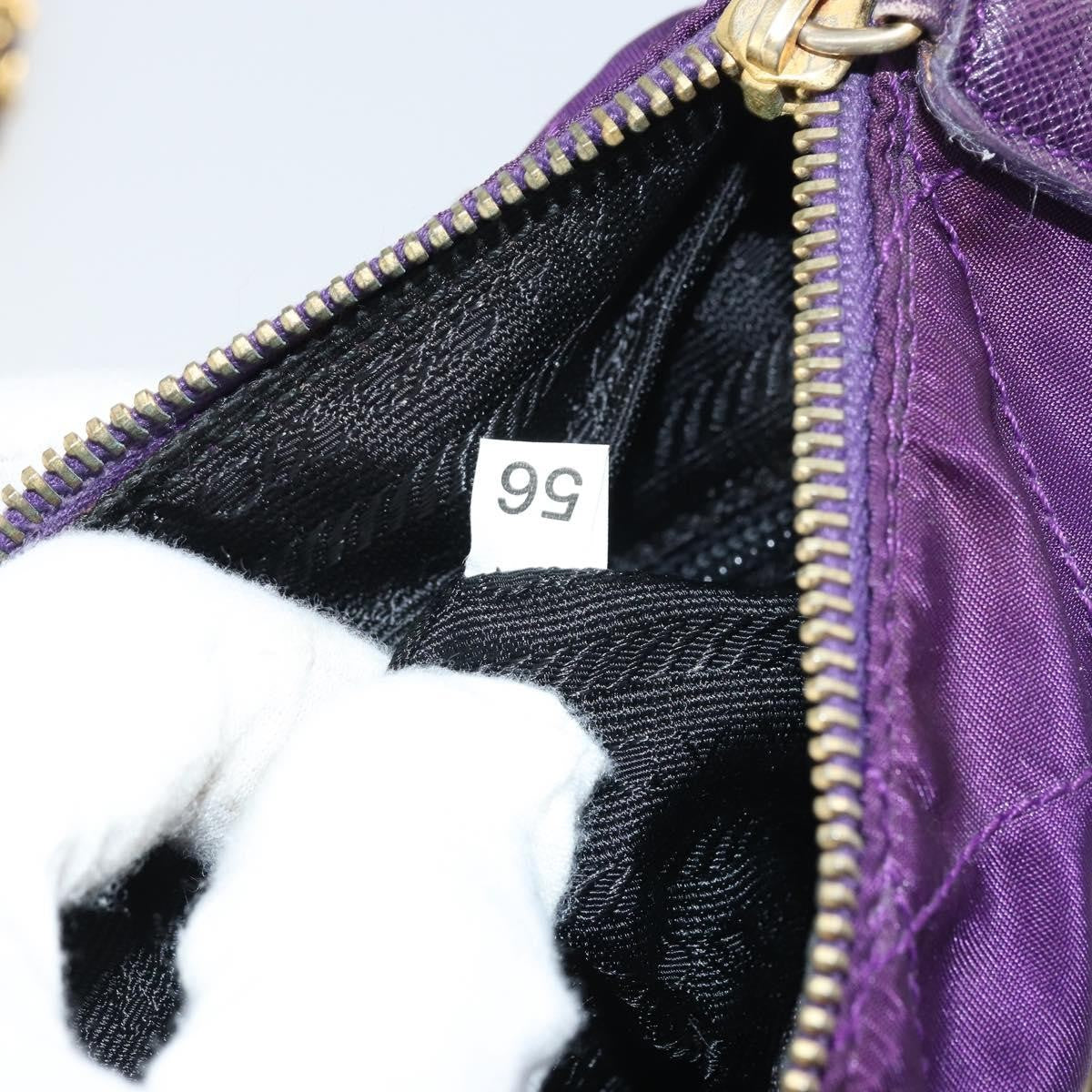 Prada Re-Edition 1995 Chain Tote Quilted Re-Nylon Purple Nylon Shoulder Bag Bag