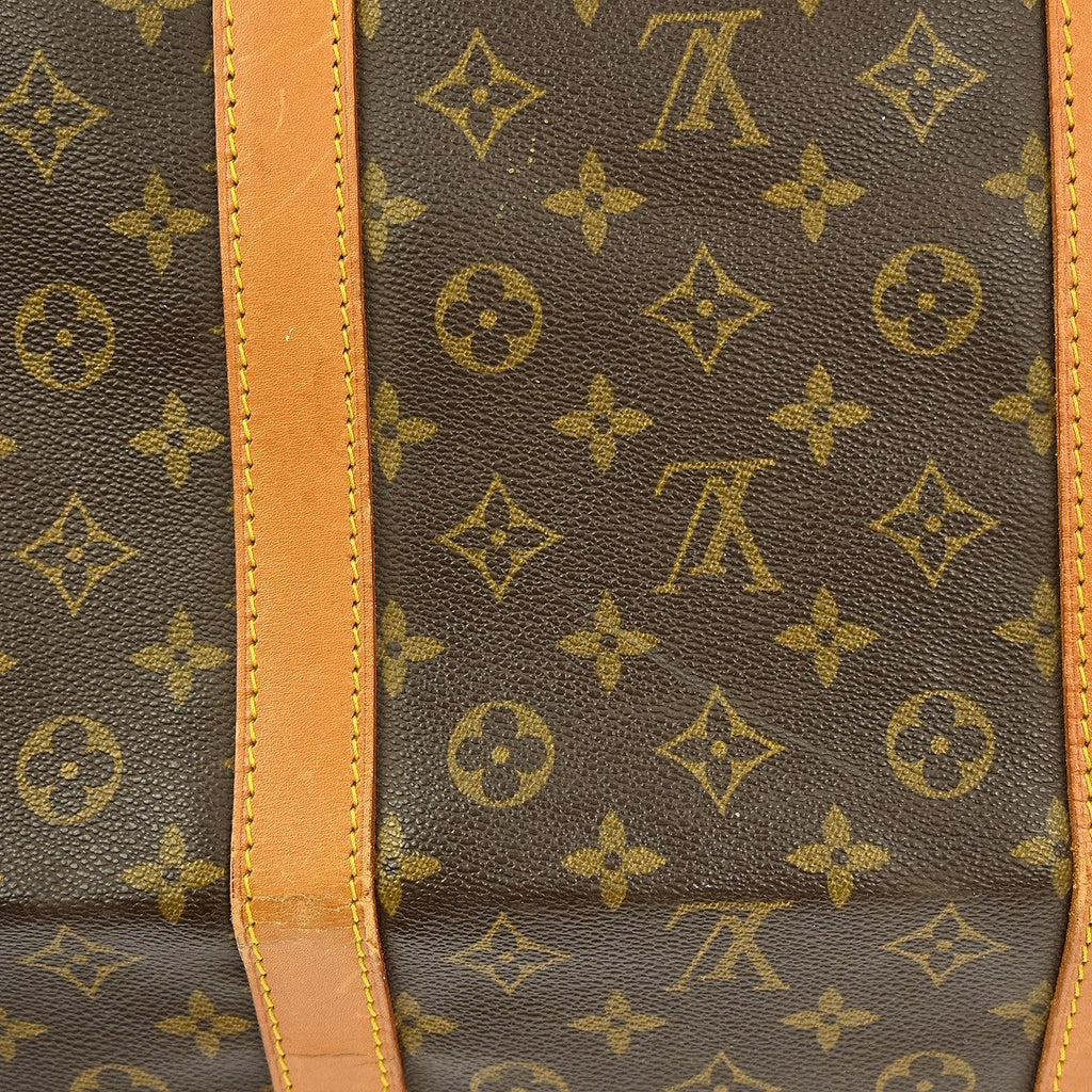 Louis Vuitton Keepall Bag Monogram Canvas Brown Canvas Travel Bag