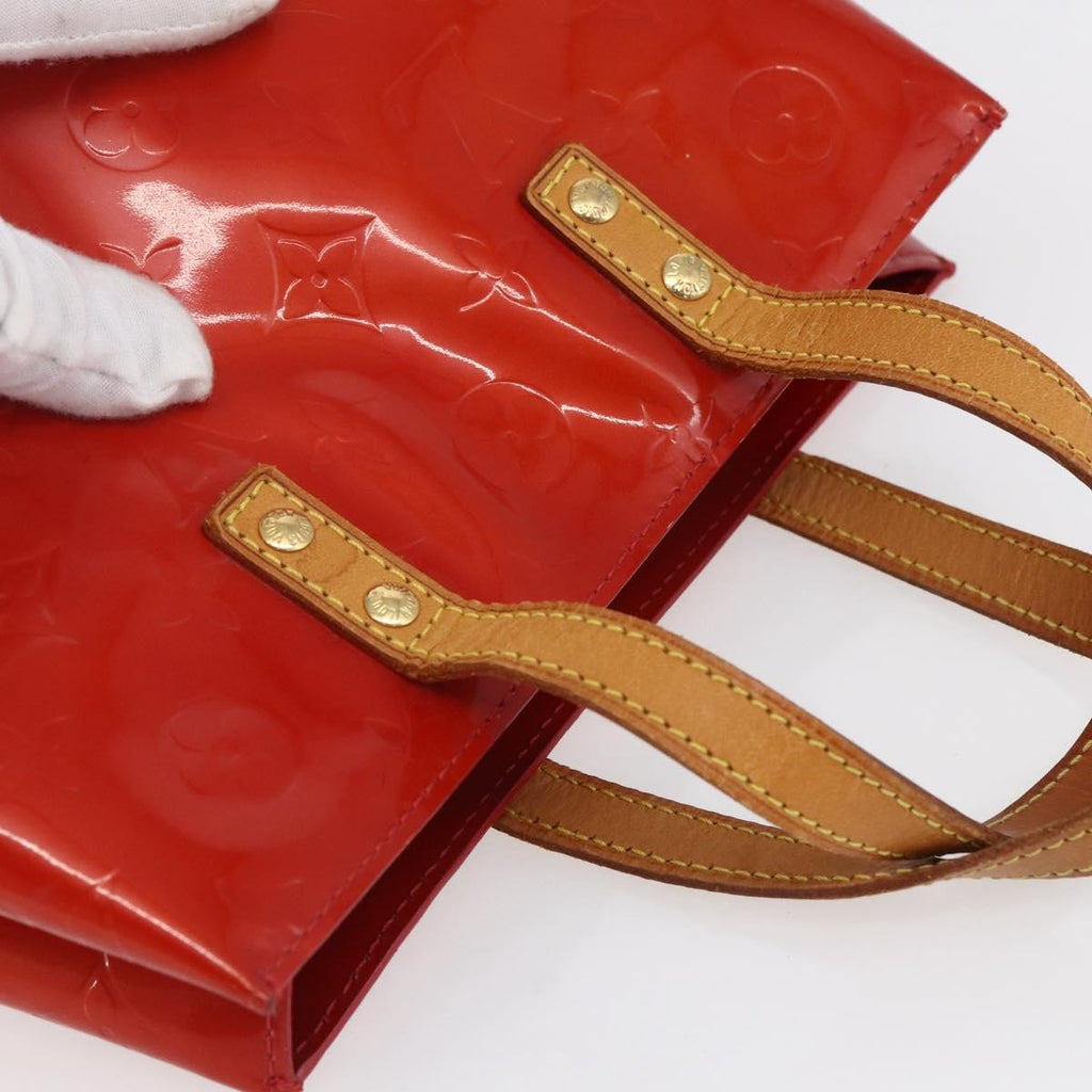 Louis Vuitton Reade Handbag Monogram Vernis Red Patent_Leather Handbag