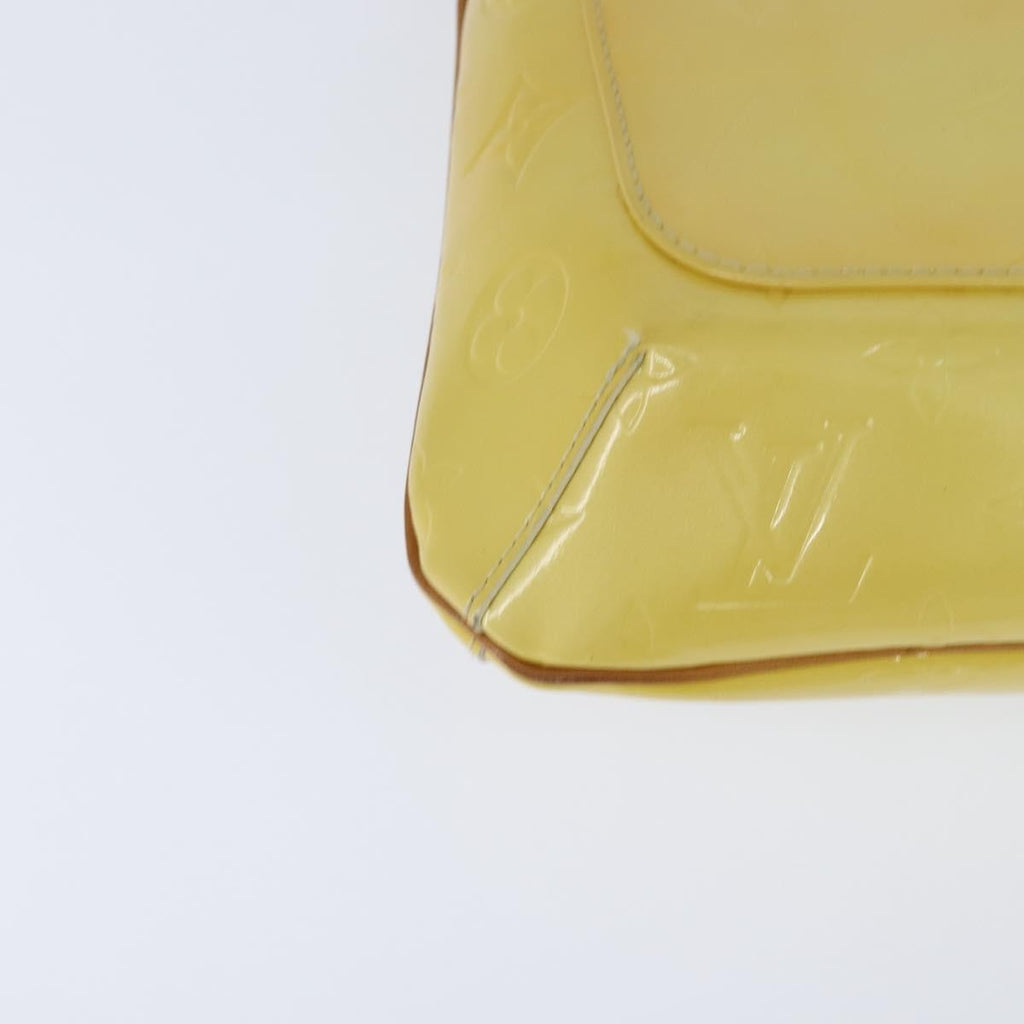 Louis Vuitton Thompson Street Handbag Monogram Vernis Yellow Patent_Leather Shoulder Bag