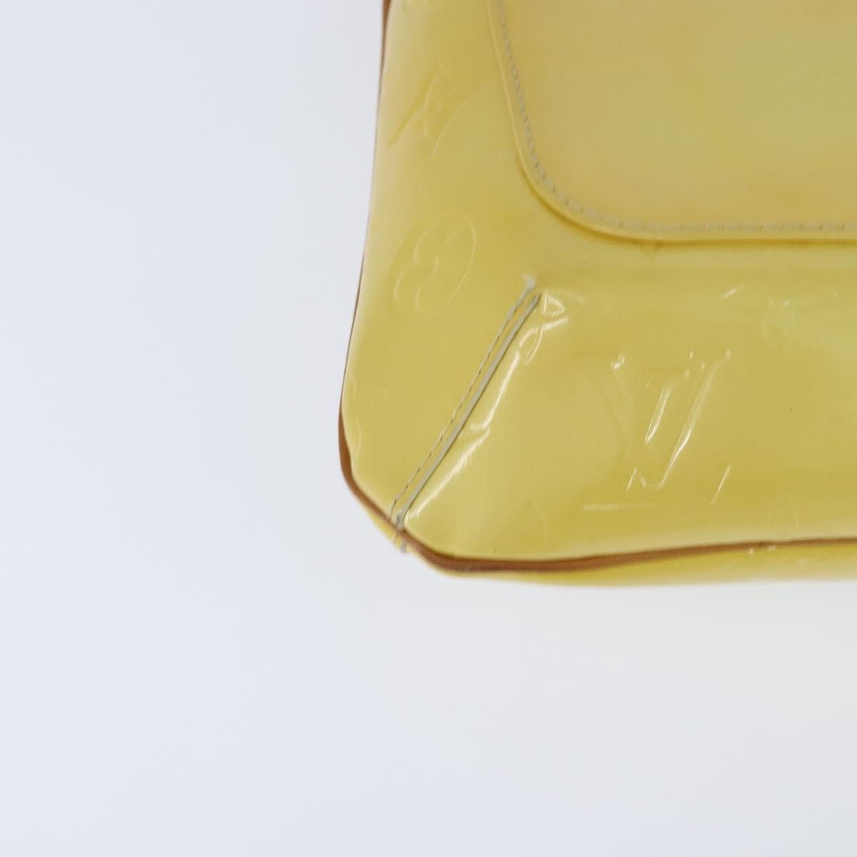 Louis Vuitton Thompson Street Handbag Monogram Vernis Yellow Patent_Leather Shoulder Bag