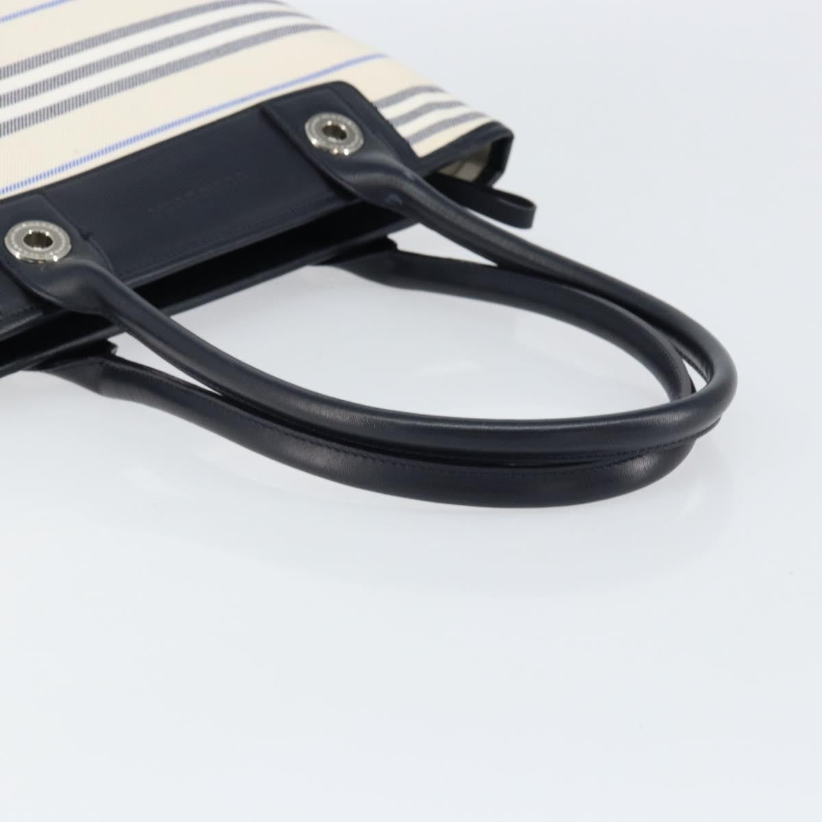 Burberry Blue Label Tote Bag Canvas White Canvas Tote Bag