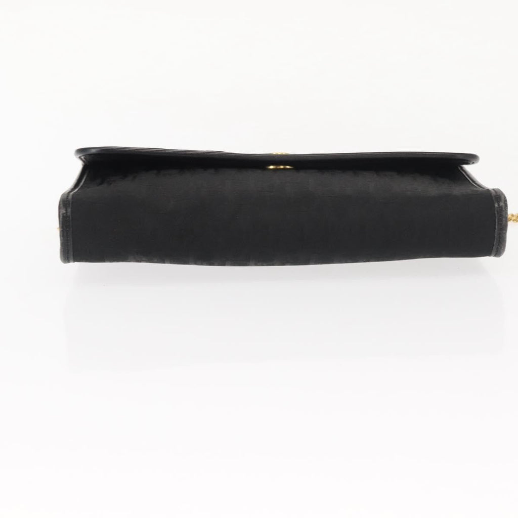 Christian Dior Trotter Shoulder Bag Canvas Black Canvas Shoulder Bag Bag (Pre-Owned)
