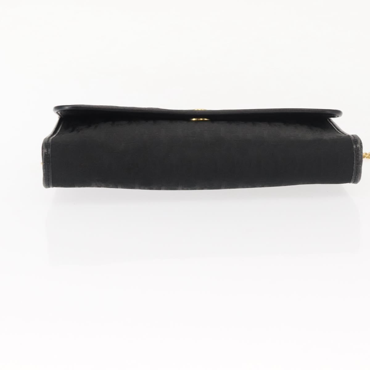 Christian Dior Trotter Shoulder Bag Canvas Black Canvas Shoulder Bag Bag (Pre-Owned)