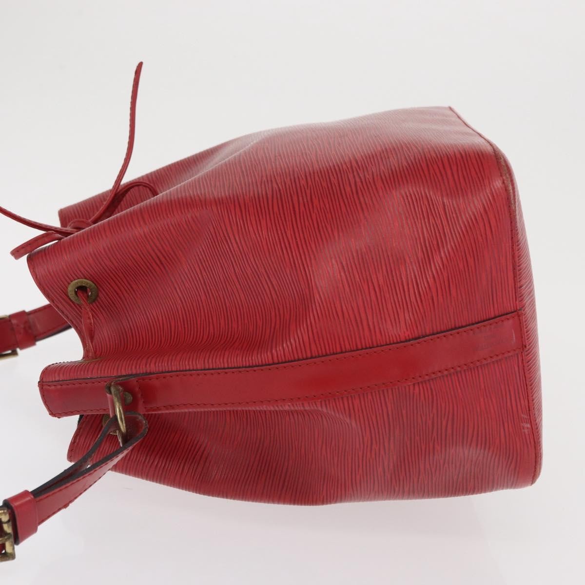 Louis Vuitton Petit Noe Handbag Epi Leather Red Leather Shoulder Bag