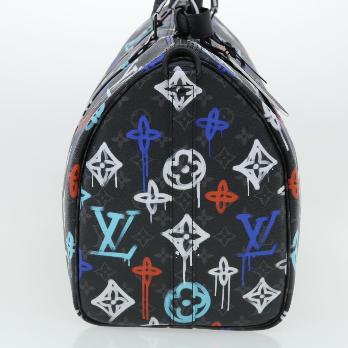Louis Vuitton Keepall Bandouliere Bag Graffiti Monogram Eclipse Canvas Multicolour Canvas Bag
