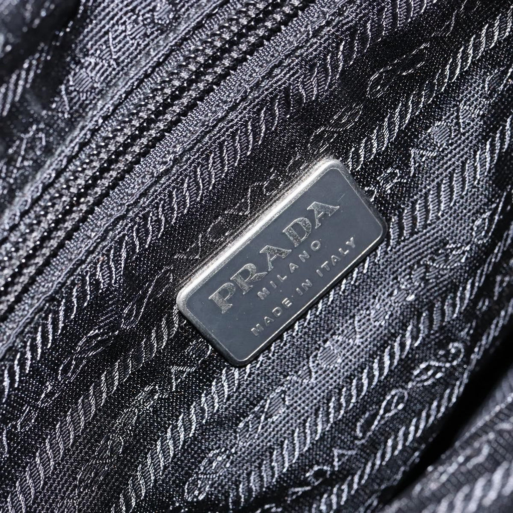 Prada Vintage Zip Tote Tessuto Black Nylon Tote Bag Bag