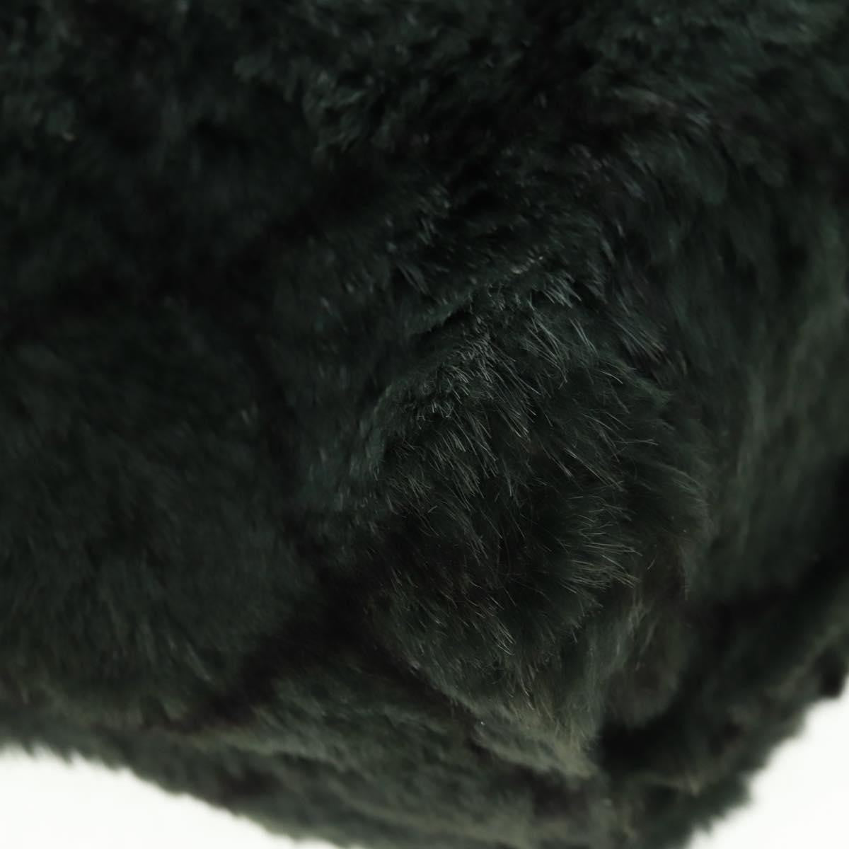 Chanel Chain Tote Lapin Fur Green Fur Tote Bag Bag