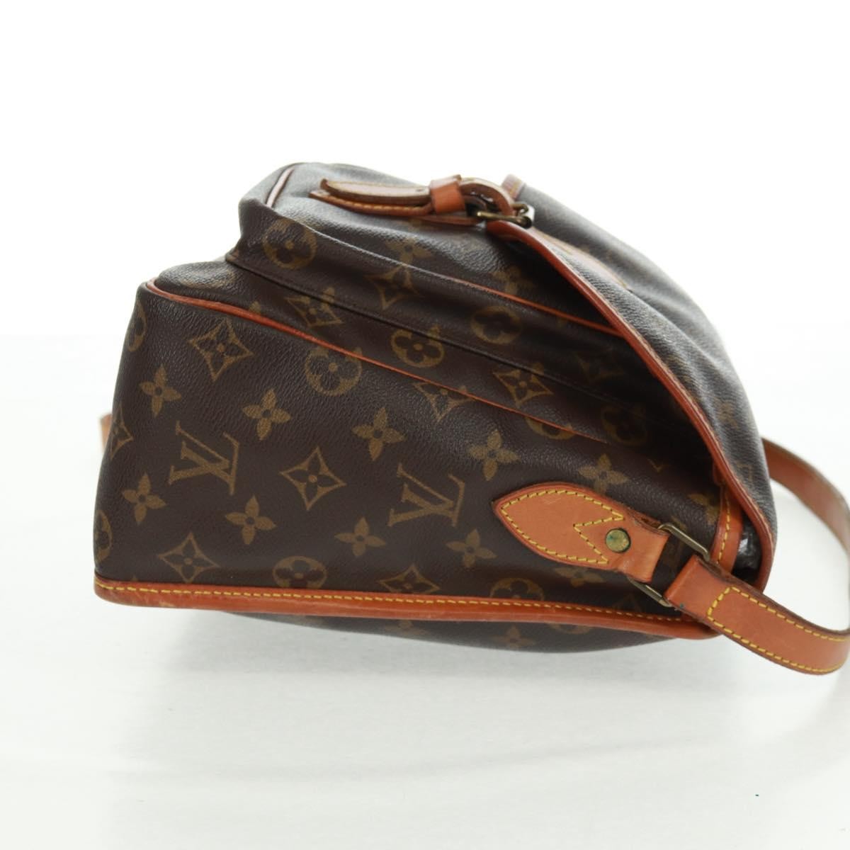 Louis Vuitton Sac Gibeciere Messenger Bag Monogram Canvas Brown Canvas Shoulder Bag