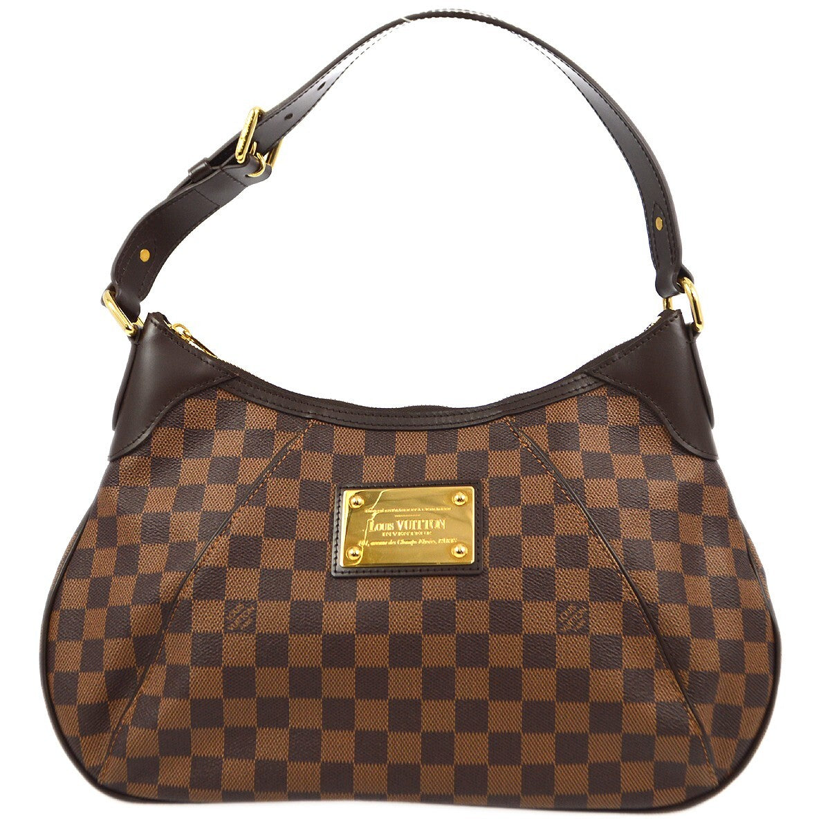 Louis Vuitton Thames Handbag Damier Brown Canvas Shoulder Bag