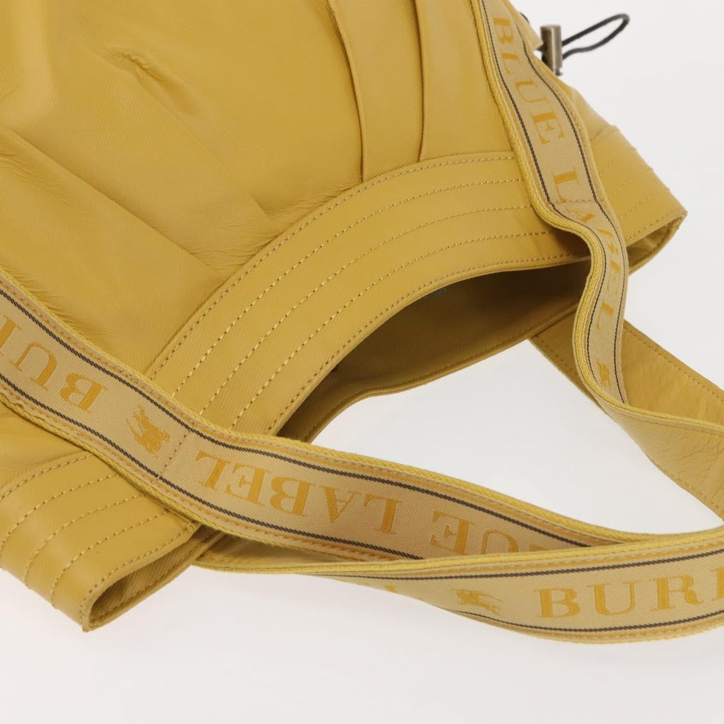 Burberry Blue Label Tote Bag Leather Yellow Leather Tote Bag