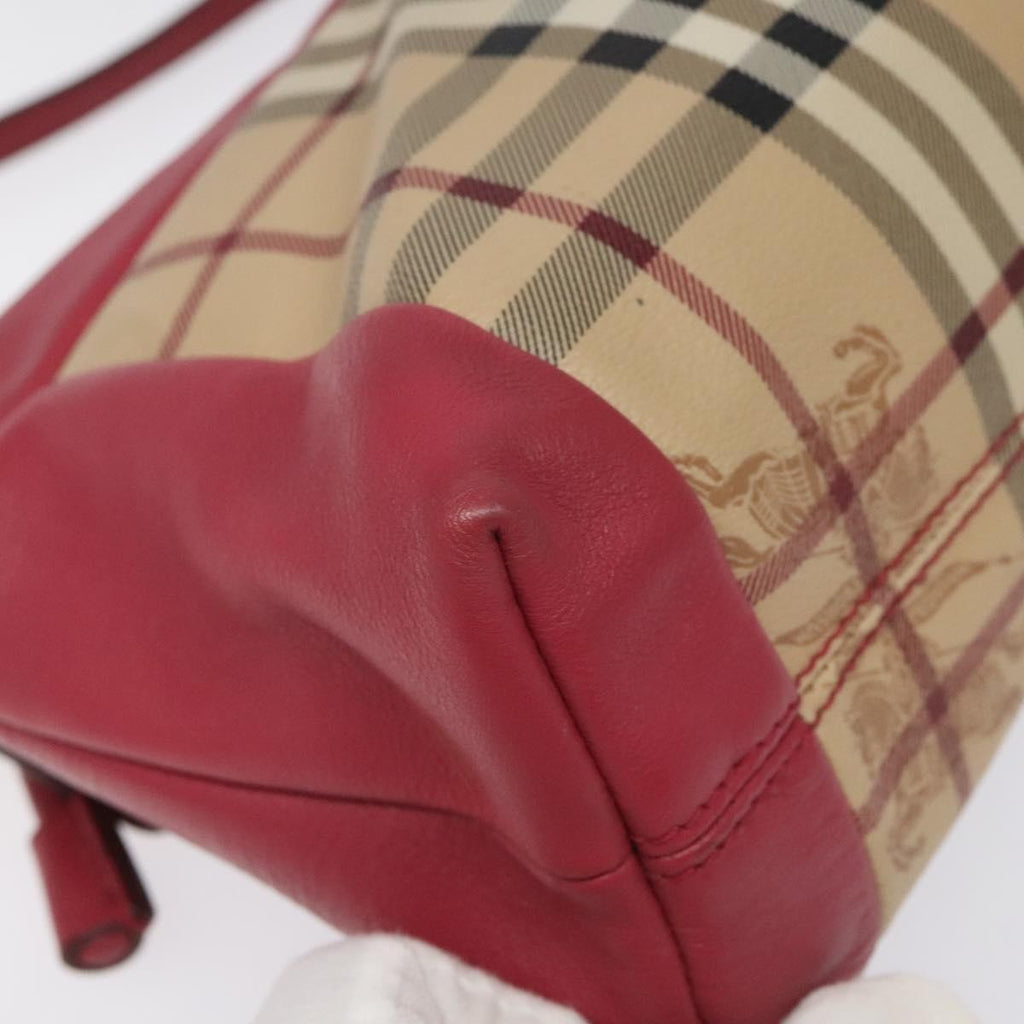 Burberry Nova Check Shoulder Bag Canvas And Leather Beige Pvc Shoulder Bag