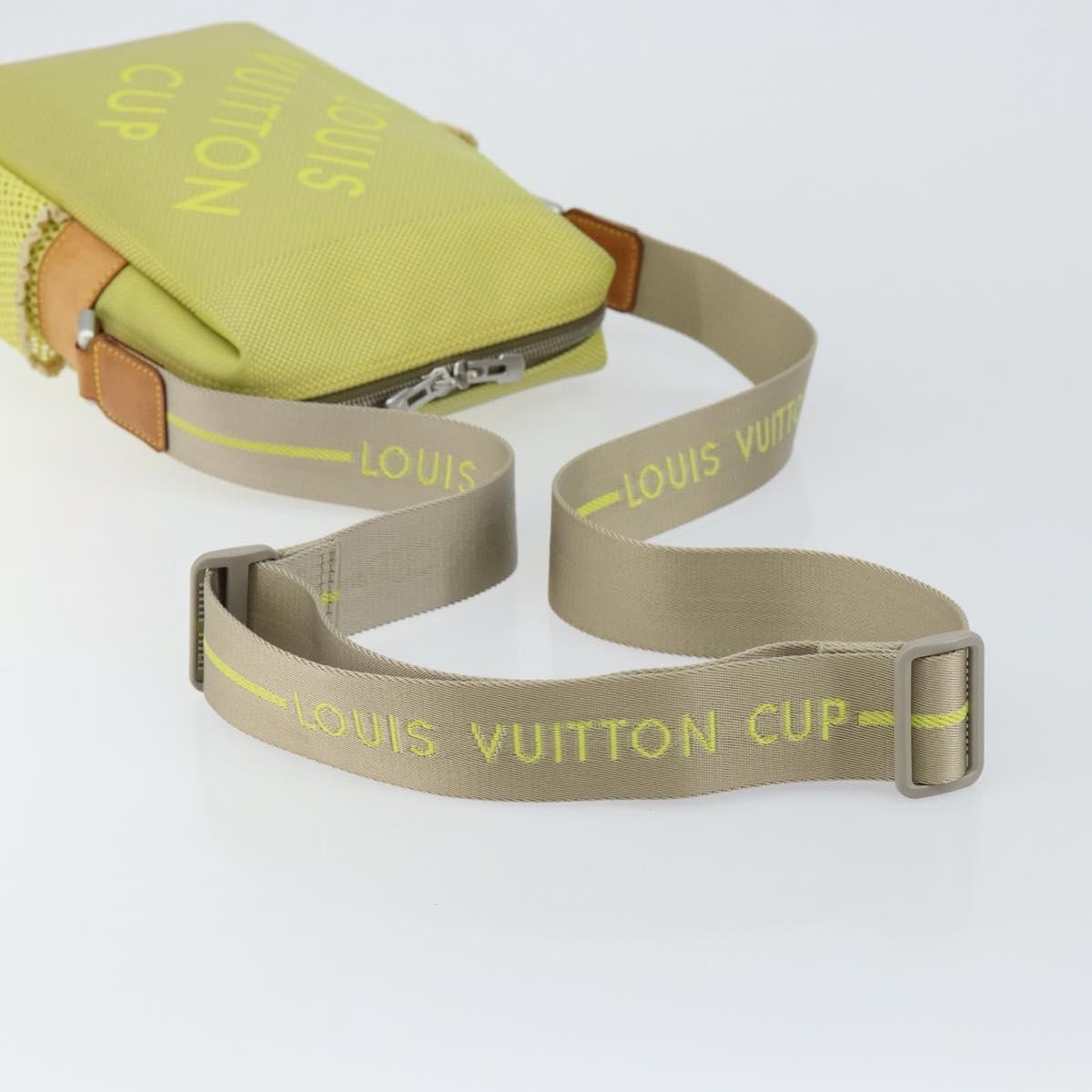 Louis Vuitton Cup Weathery Bag Damier Geant Canvas Yellow Canvas Shoulder Bag