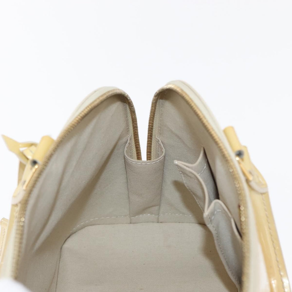 Louis Vuitton Alma Handbag Patent Leather Beige Patent_Leather Handbag