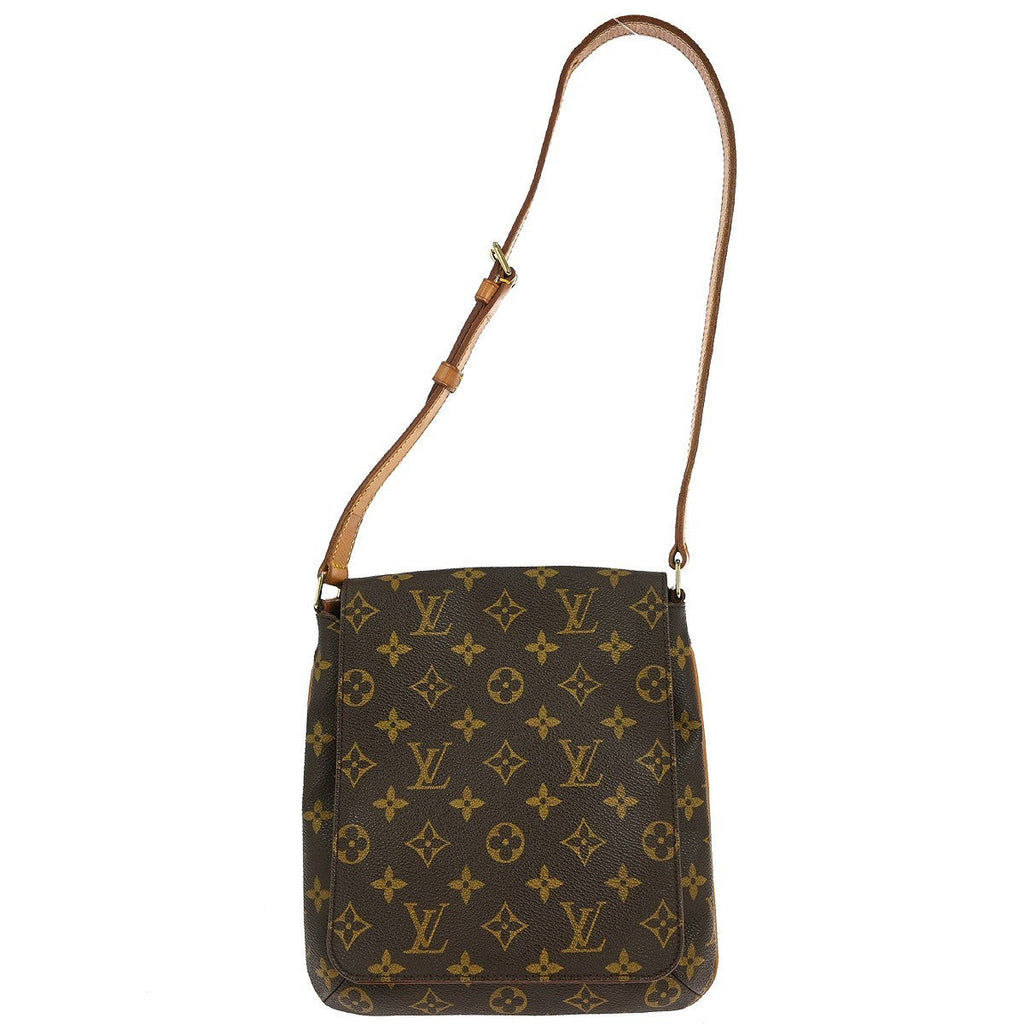 Louis Vuitton Musette Salsa Handbag Monogram Canvas Brown Canvas Shoulder Bag