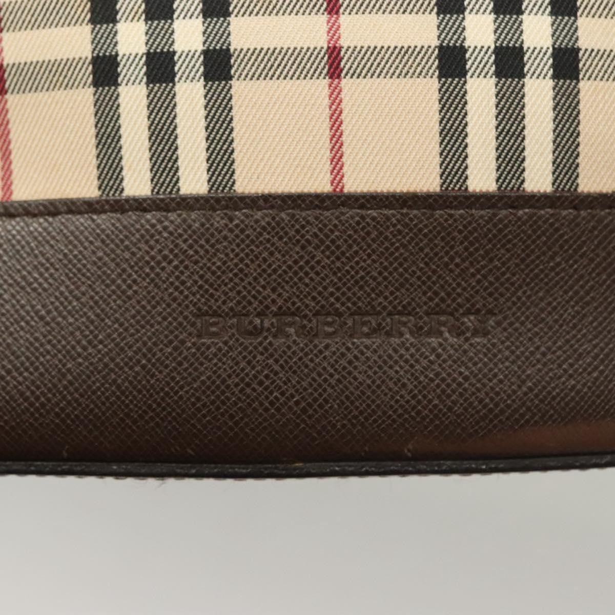 Burberry Nova Check Tote Canvas Check Pattern Beige Canvas Tote Bag