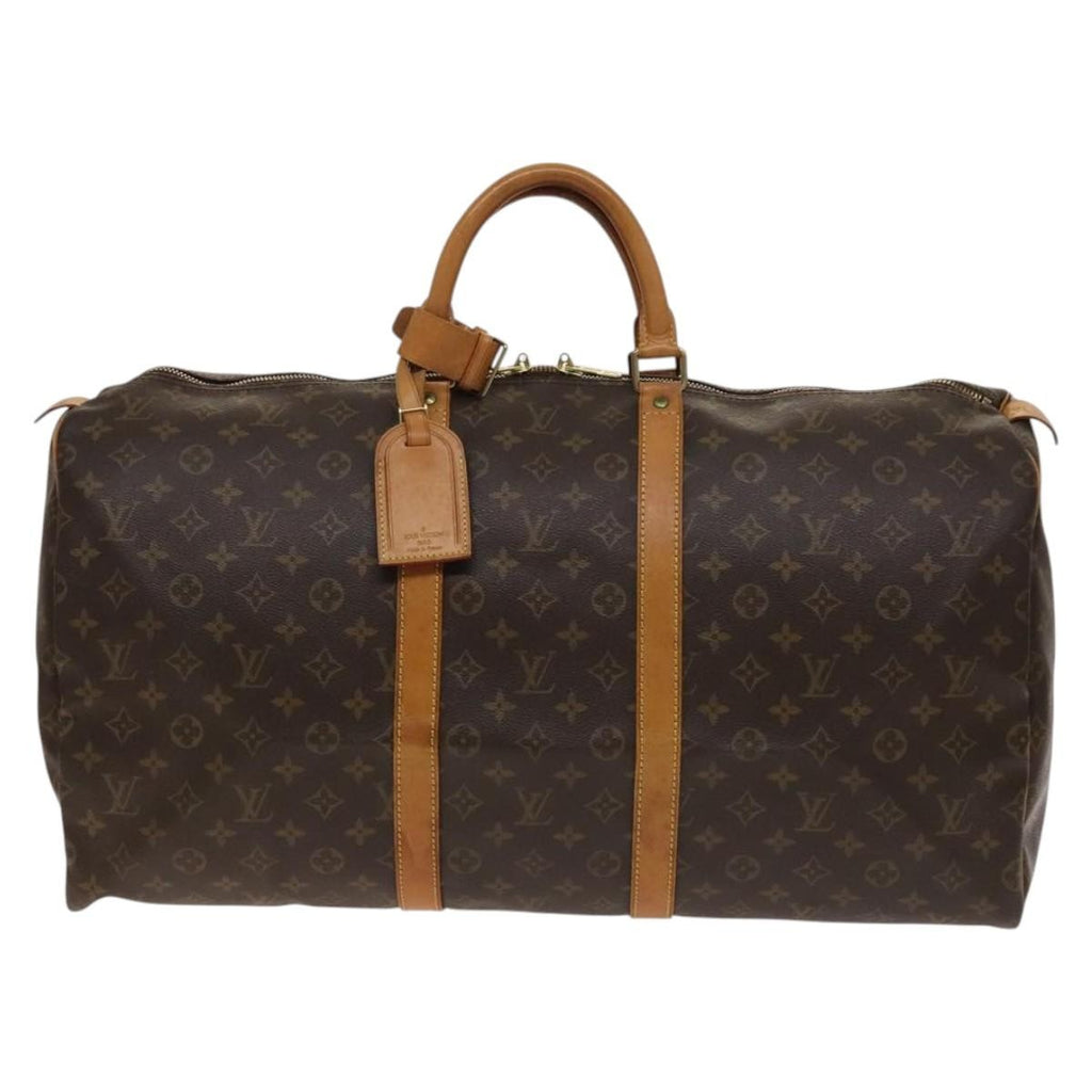 Louis Vuitton Keepall Bag Monogram Canvas Brown Canvas Travel Bag
