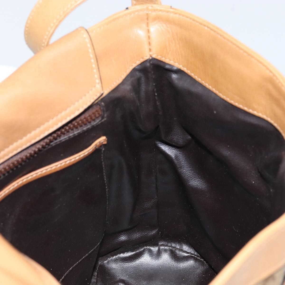 Celine C Sulky Shoulder Bag Canvas And Leather Beige Canvas Shoulder Bag Bag