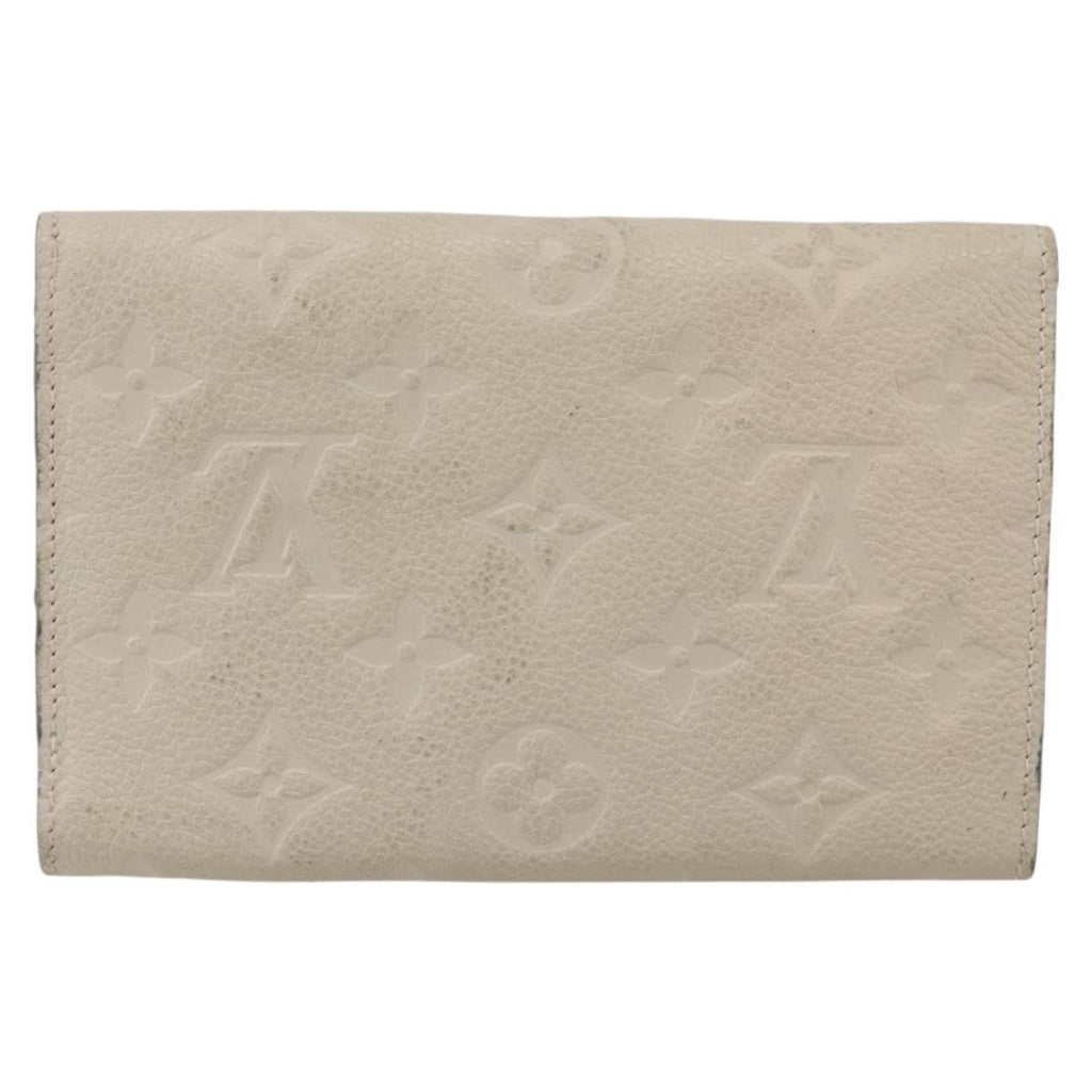 Louis Vuitton Zoe Wallet Monogram Empreinte Leather Beige Leather Wallets Accessory