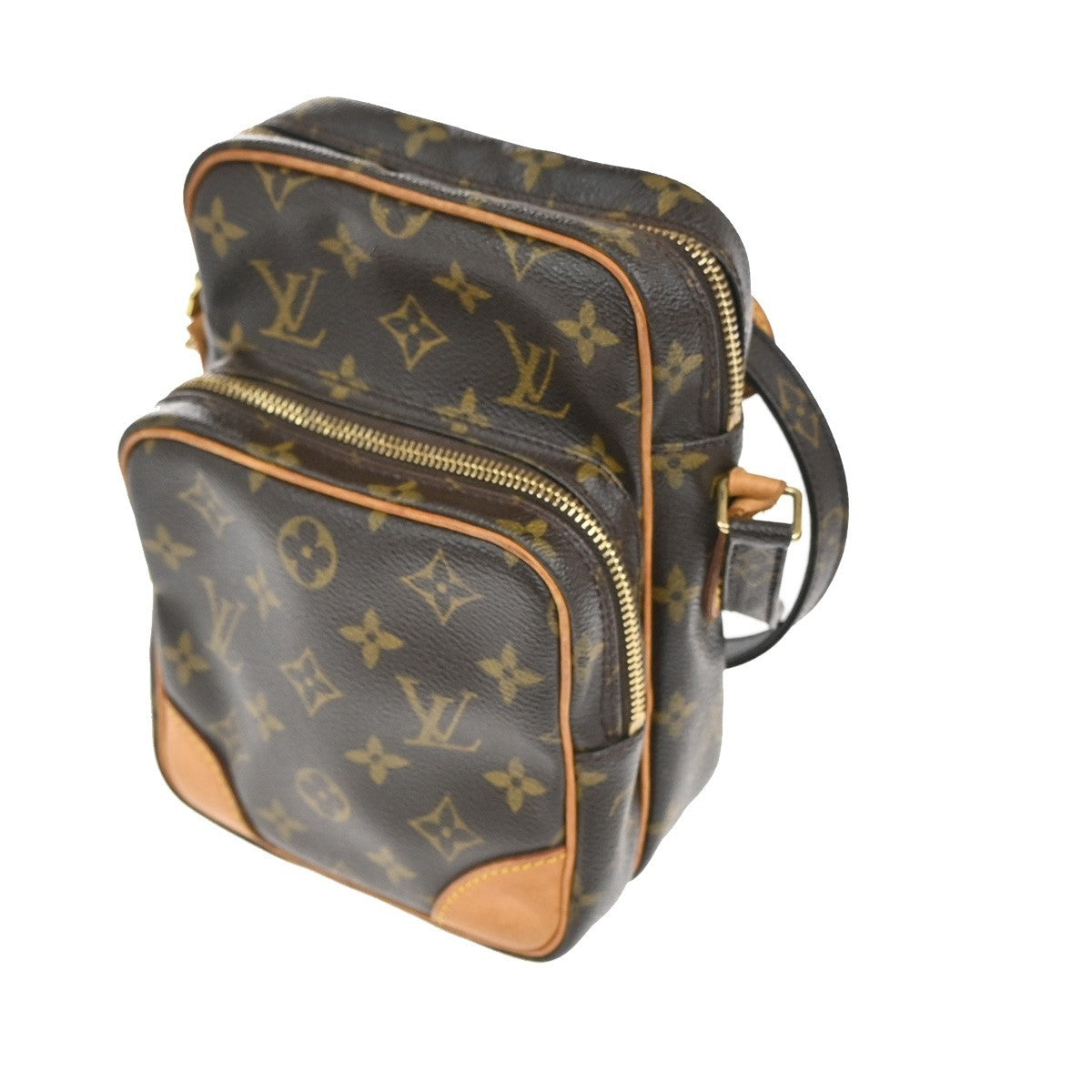 Louis Vuitton Amazone Bag Monogram Canvas Brown Canvas Shoulder Bag
