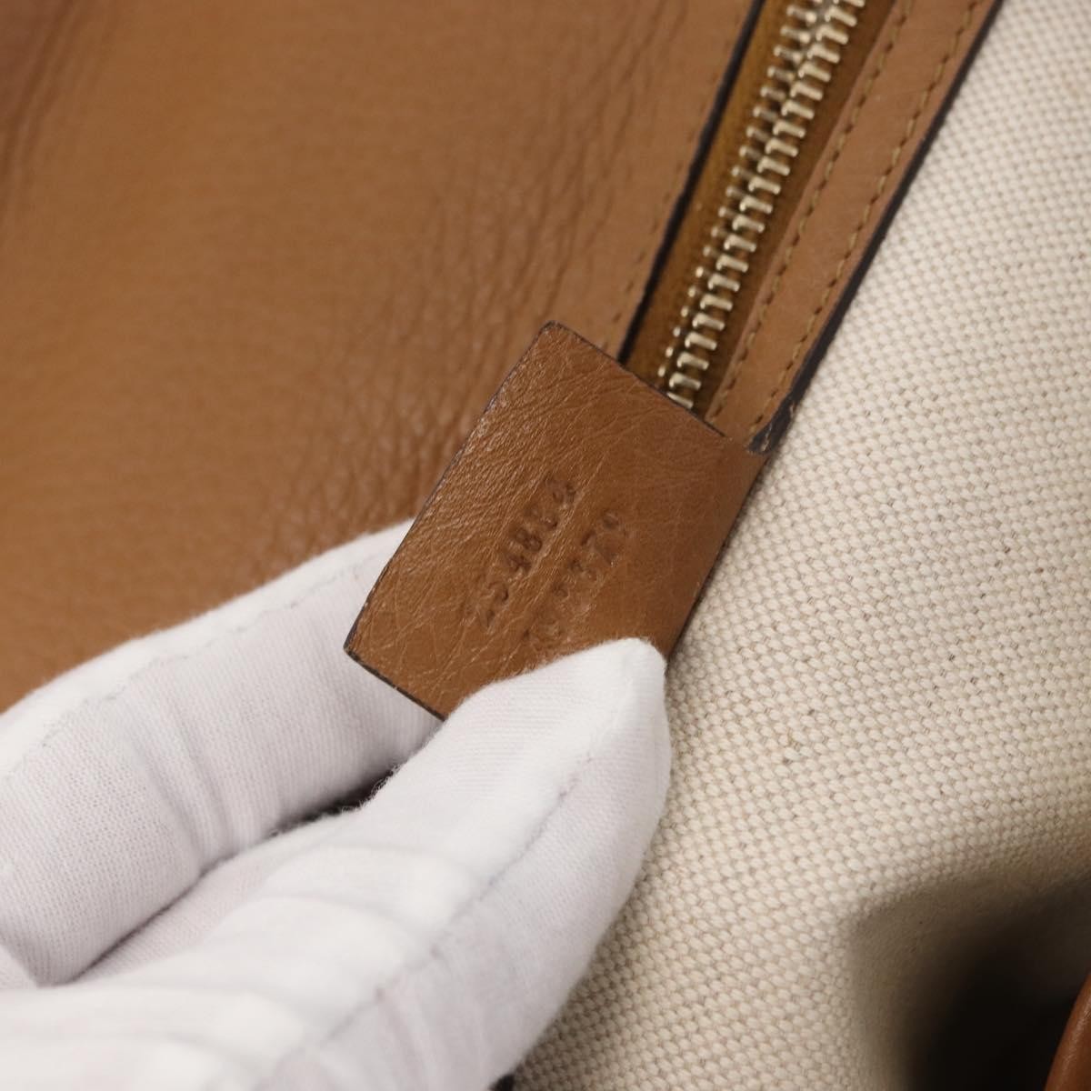 Gucci New Bamboo 1921 Top Handle Bag Leather Brown Leather Handbag (Pre-Owned)