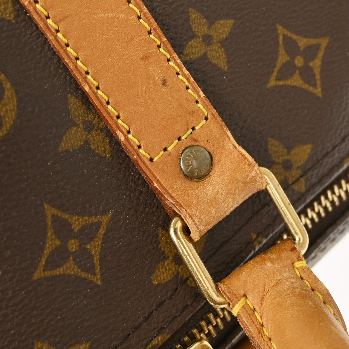 Louis Vuitton Keepall Bag Monogram Canvas Brown Canvas Travel Bag