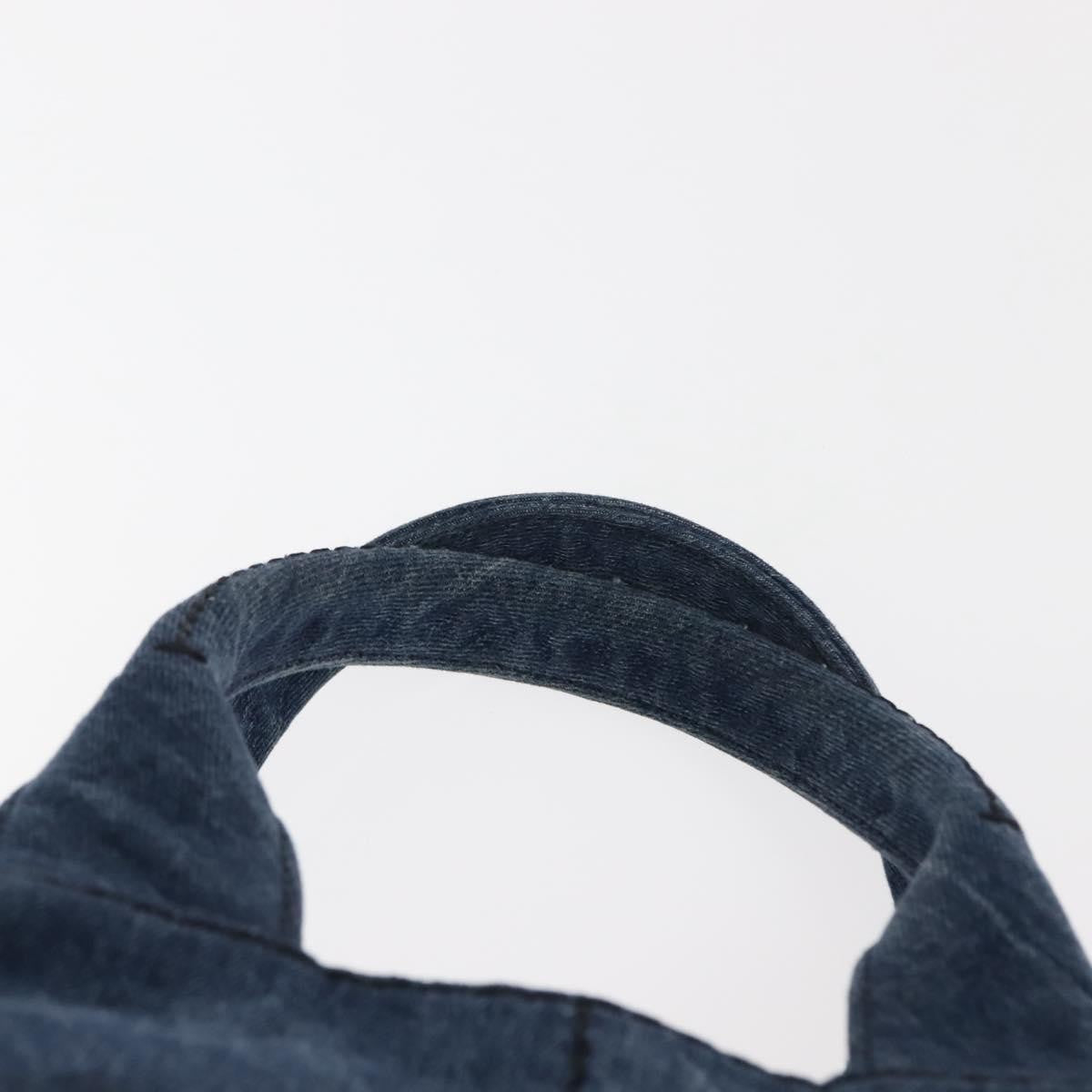 Prada Canapa Convertible Tote Denim Blue Denim_Jeans Bag