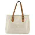 Louis Vuitton Brentwood Handbag Monogram Vernis Beige Patent_Leather Tote Bag