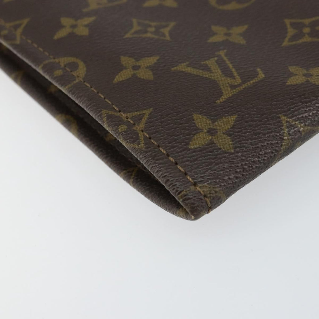 Louis Vuitton Poche Documents Monogram Canvas Brown Canvas Clutche & Pouche Bag