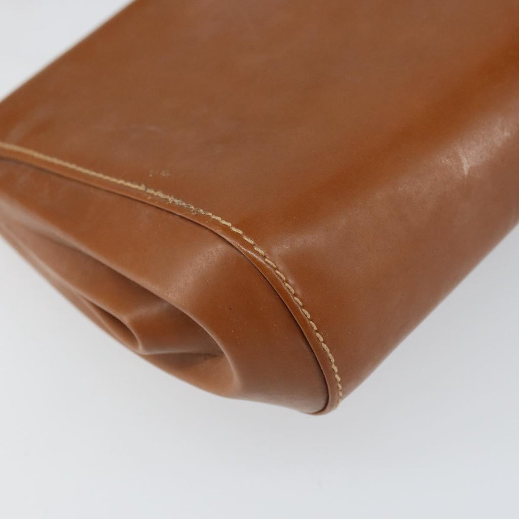 Gucci Vintage Shoulder Bag Leather Brown Leather Shoulder Bag Bag (Pre-Owned)