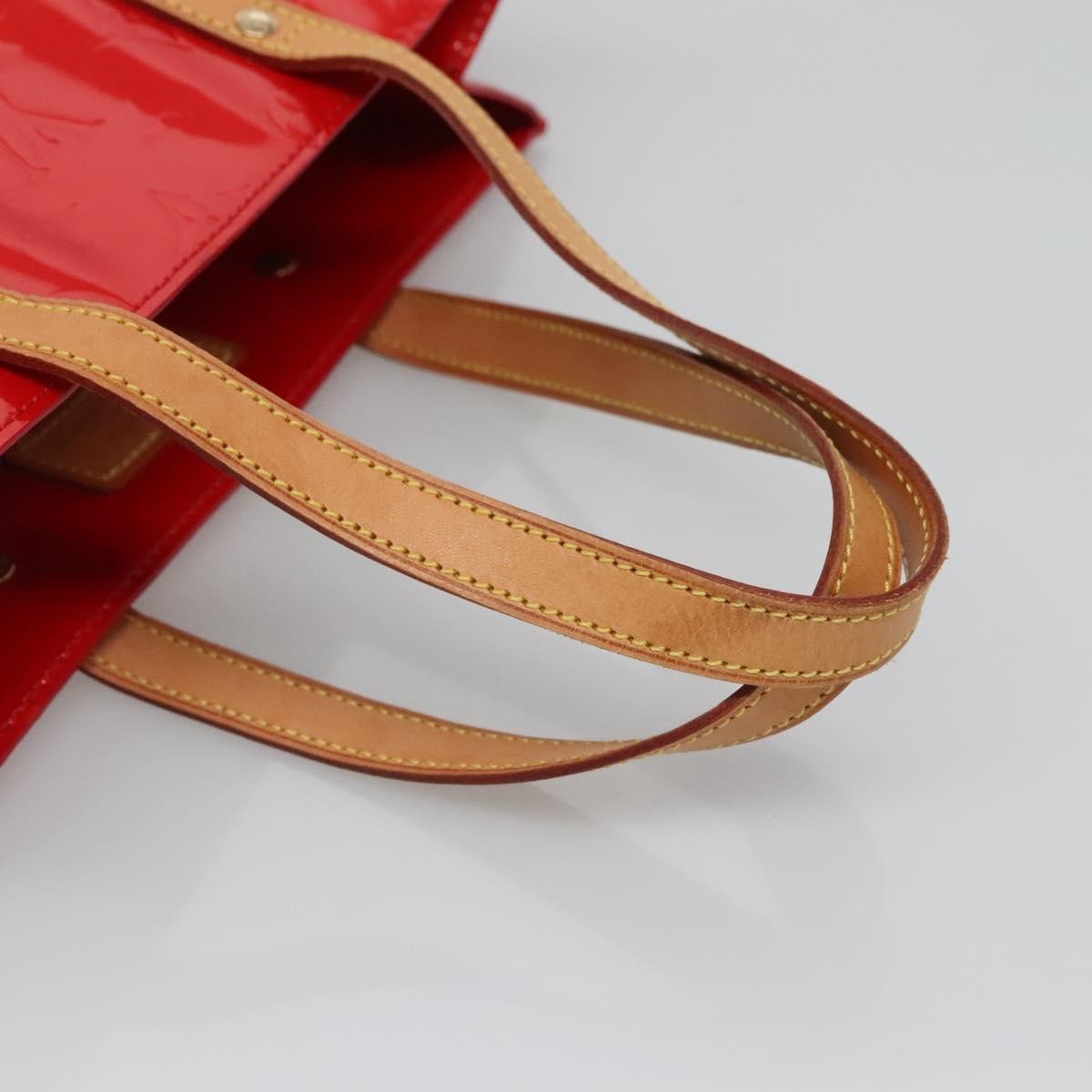 Louis Vuitton Reade Handbag Monogram Vernis Red Patent_Leather Handbag