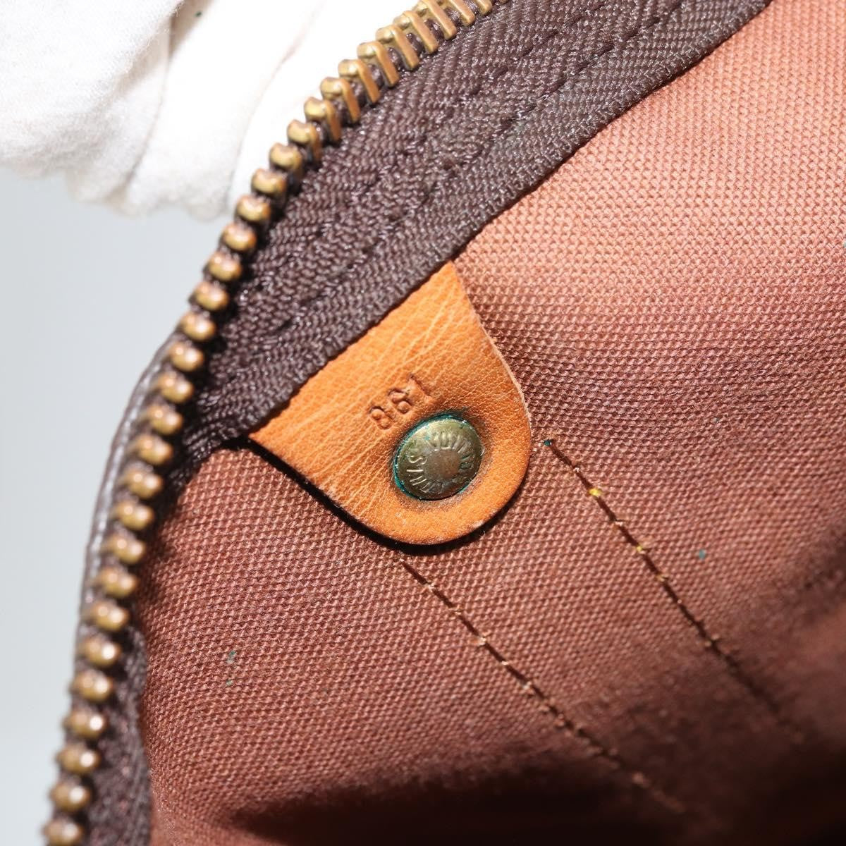 Louis Vuitton Keepall Bag Monogram Canvas Brown Canvas Travel Bag