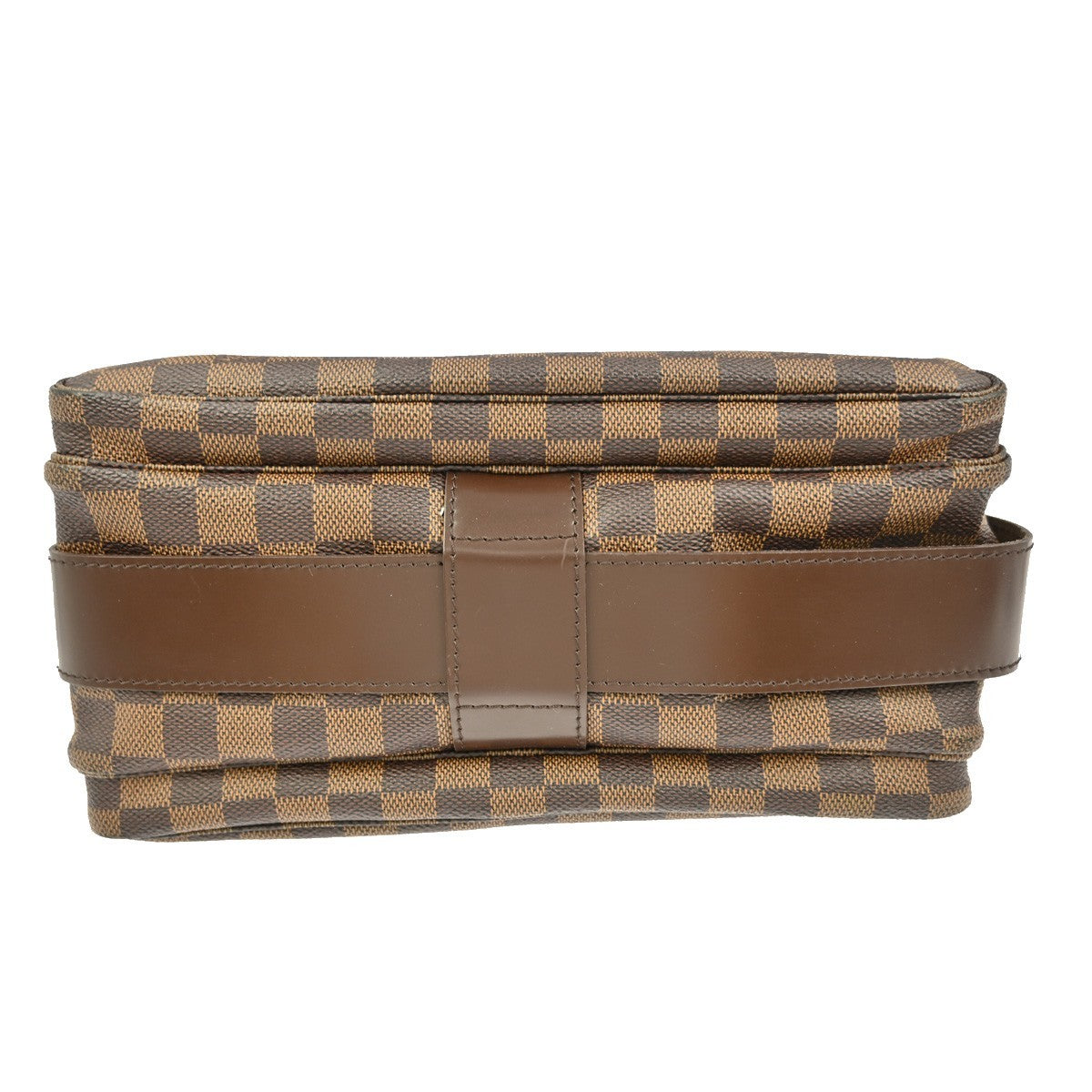 Louis Vuitton Naviglio Handbag Damier Brown Canvas Shoulder Bag