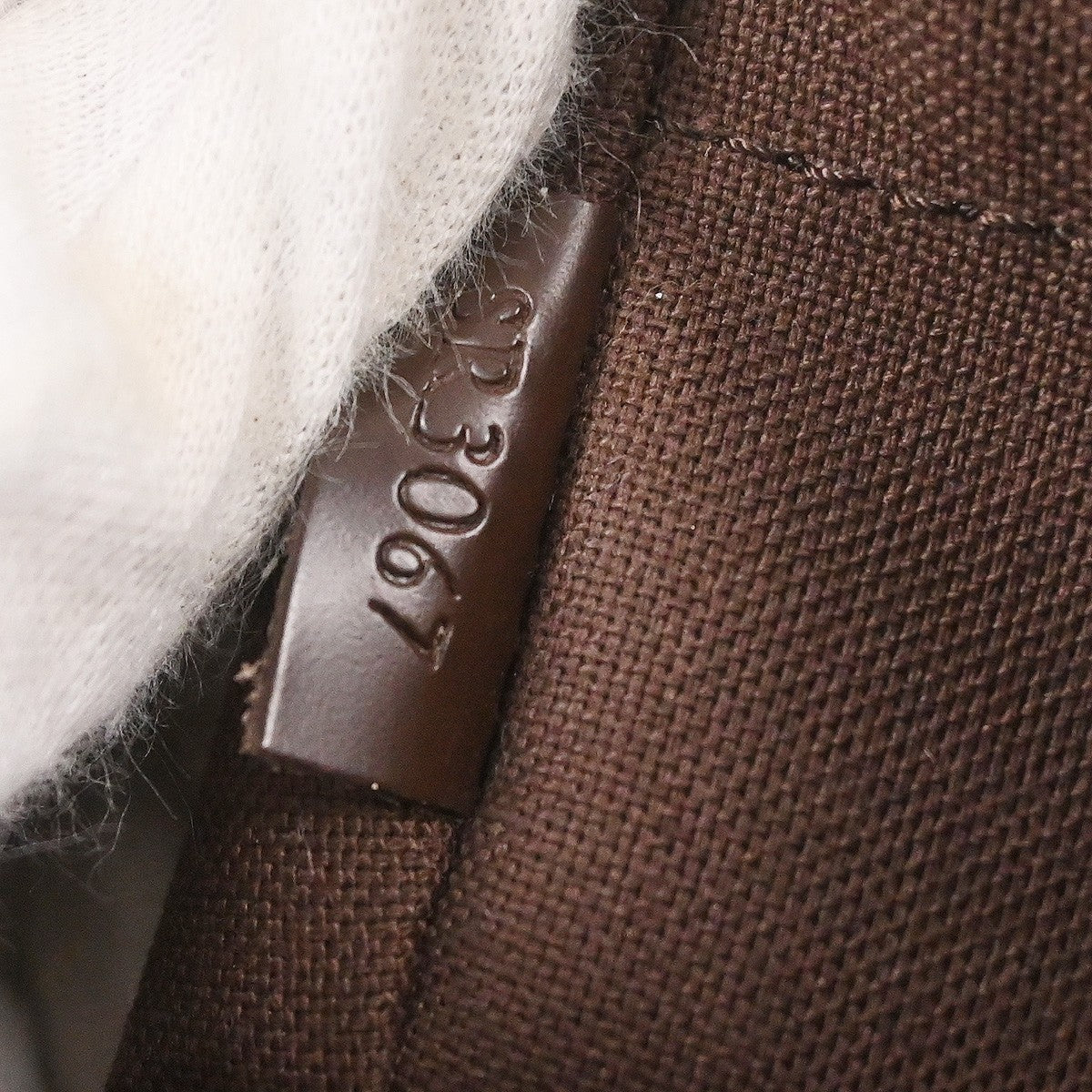 Louis Vuitton Naviglio Handbag Damier Brown Canvas Shoulder Bag