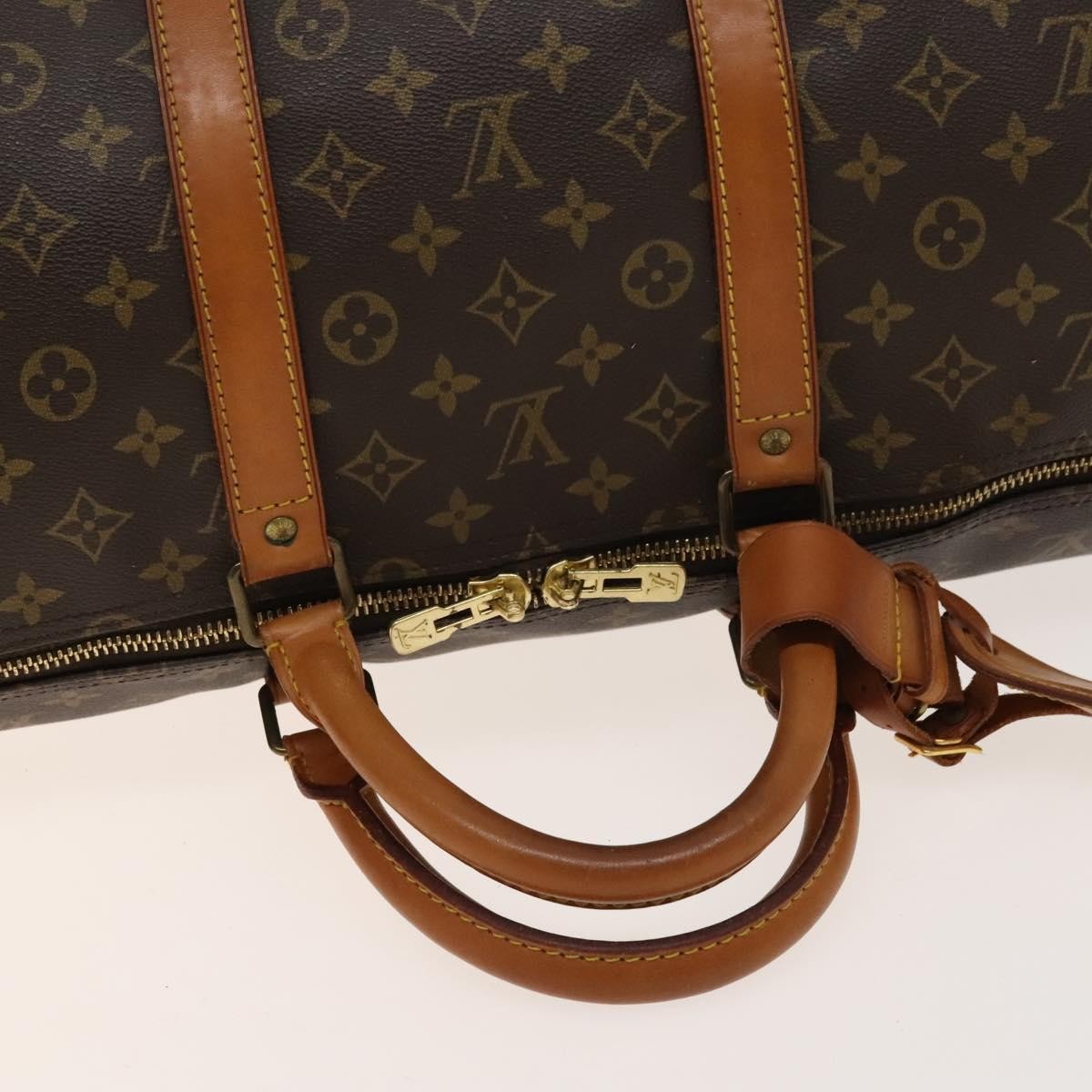 Louis Vuitton Keepall Bag Monogram Canvas Brown Canvas Travel Bag