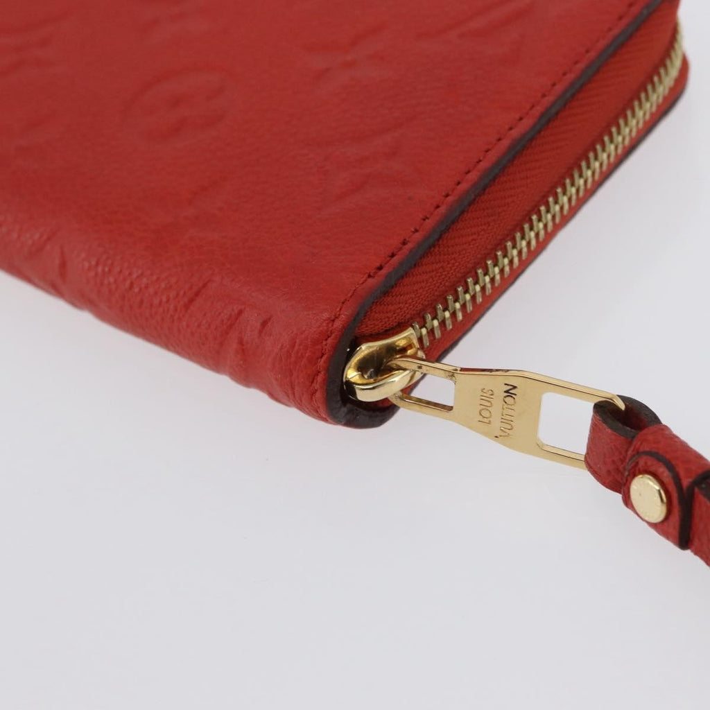 Louis Vuitton Portefeuille Zippy Monogramme Empreinte Monogramme Empreinte Orange Leather Wallets Accessory