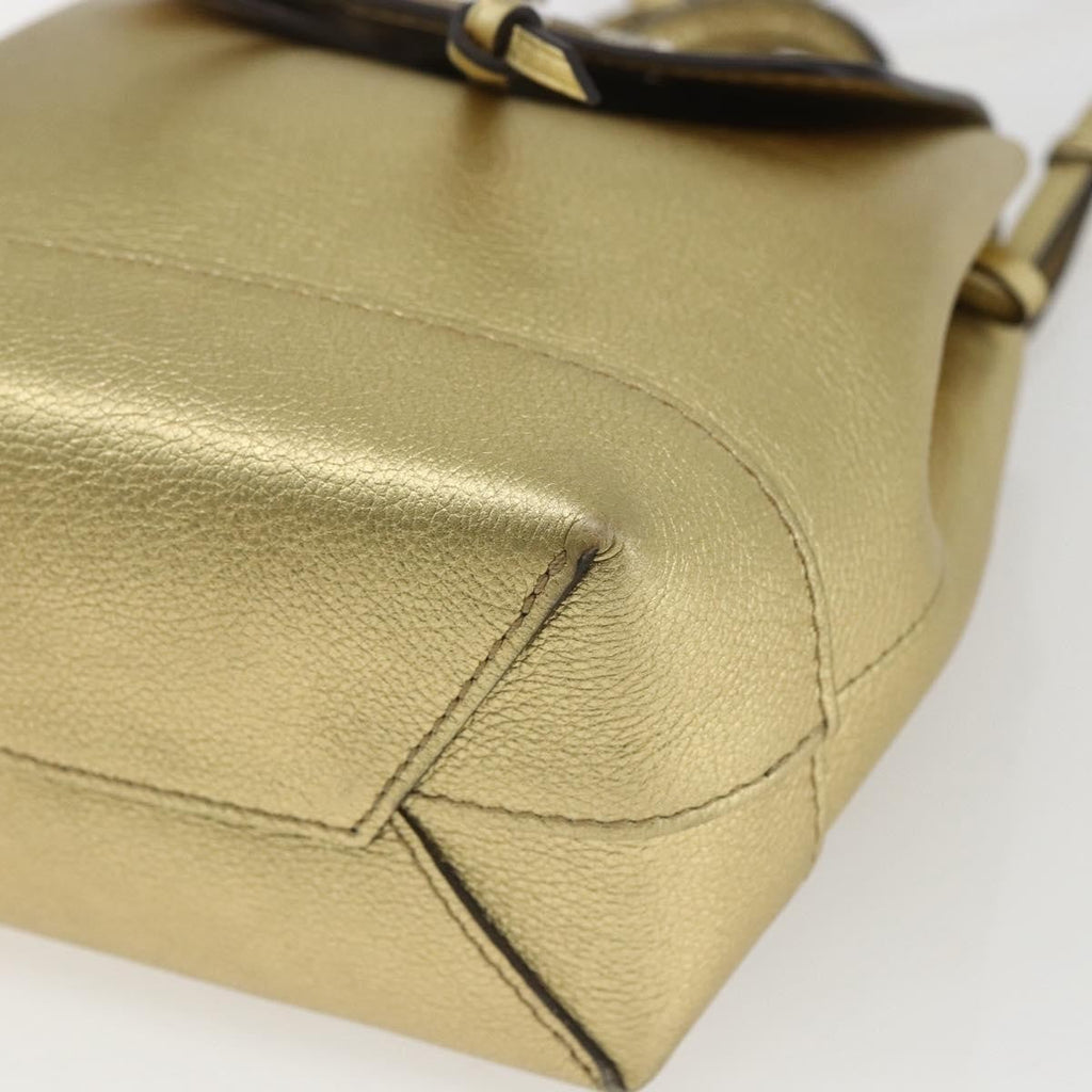 Louis Vuitton Lockme Backpack Leather Gold Leather Backpack Bag