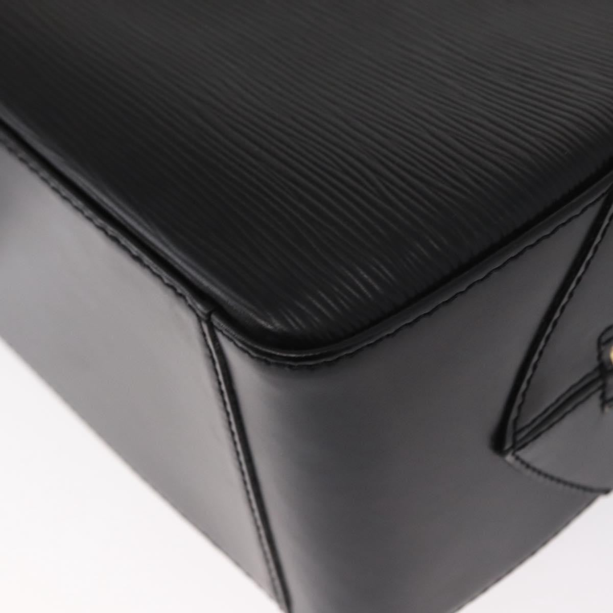 Louis Vuitton Sablons Handbag Epi Leather Black Leather Handbag