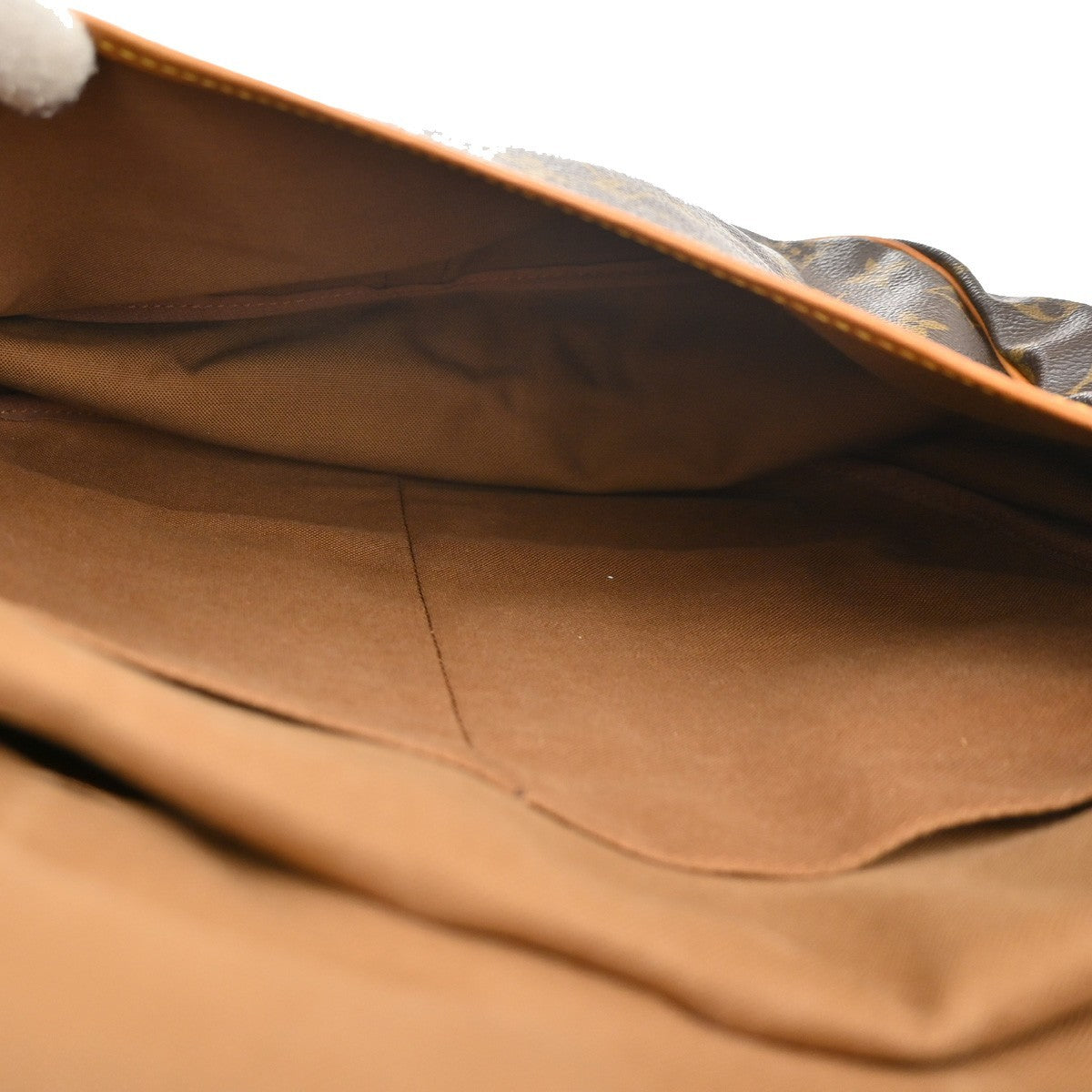 Louis Vuitton Saumur Handbag Monogram Canvas Brown Canvas Shoulder Bag