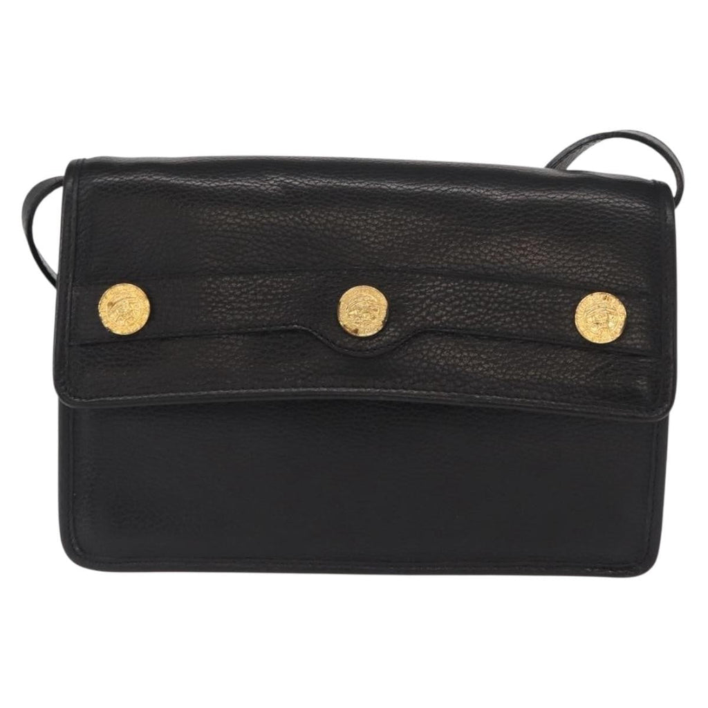 Celine Vintage Shoulder Bag Leather Black Leather Shoulder Bag Bag