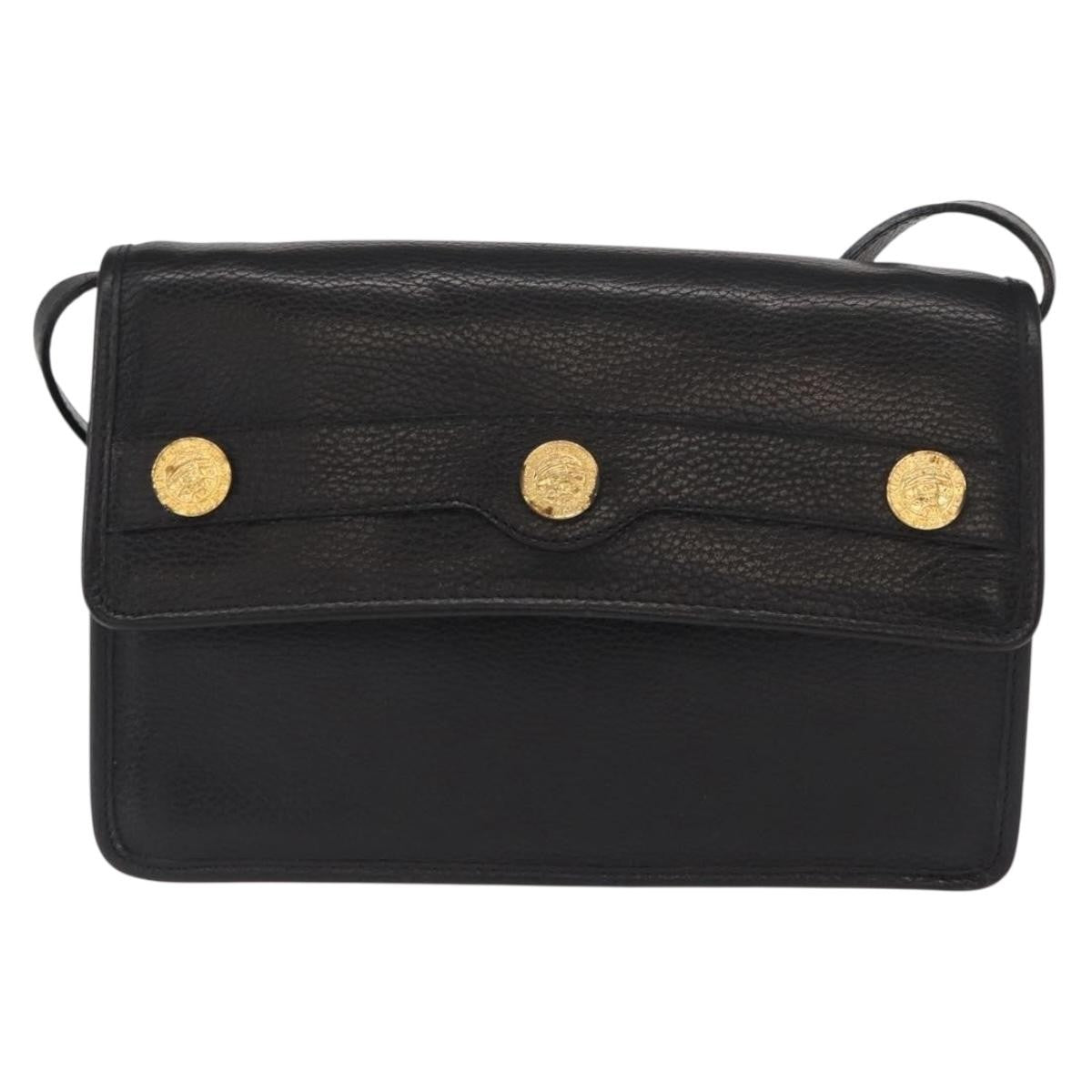 Celine Vintage Shoulder Bag Leather Black Leather Shoulder Bag Bag