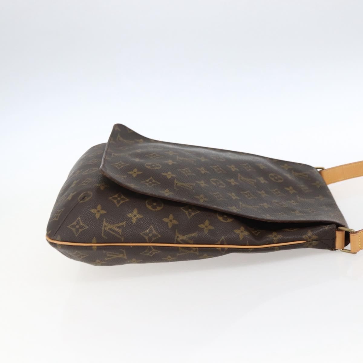 Louis Vuitton Musette Handbag Monogram Canvas Brown Canvas Shoulder Bag