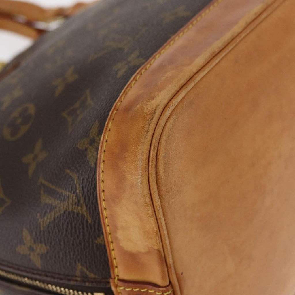 Louis Vuitton Alma Handbag Monogram Canvas Brown Canvas Handbag